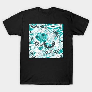 Scandinavian Maximalist Folk Design T-Shirt